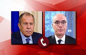Sur l’entretien téléphonique entre le Ministre des Affaires étrangères de la Fédération de Russie Sergueï Lavrov et le Ministre des Affaires étrangères, de la Migration et des Tunisiens à l'étranger de la République tunisienne Nabil Ammar
