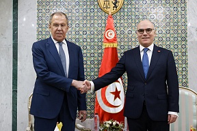 Visite de travail du Ministre des Affaires étrangères de la Fédération de Russie Sergueï Lavrov en République Tunisienne