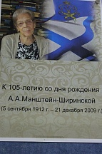 Вечер памяти к 105-летию со дня рождения А.А.Манштейн-Ширинской