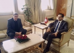L’entretien de l’Ambassadeur de Russie en Tunisie Sergey Nikolaev avec le Ministre des Affaires Étrangères de la République Tunisienne Noureddine Erray