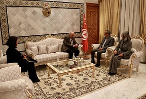 Le 7 février 2025, M. Alexandre Zolotov, Ambassadeur de Russie en Tunisie,  a été reçu par M. Mohamed Ben Ayed, Secrétaire d'Etat auprès du Ministre  des affaires étrangères, de la migration et des Tunisiens à l'étranger.